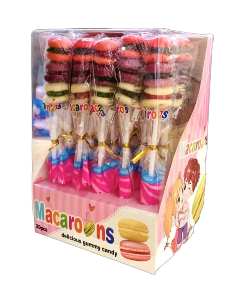 Macaroons Gummy Lollipop
