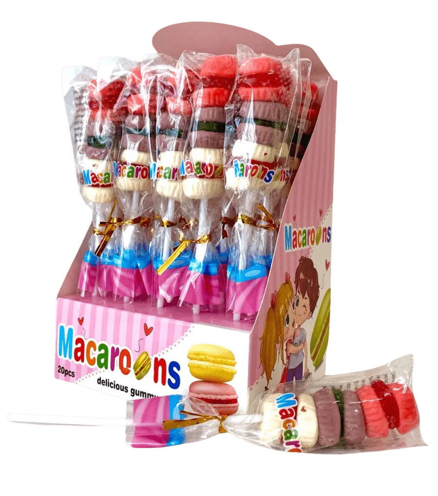 Macaroons Jelly Lollipop