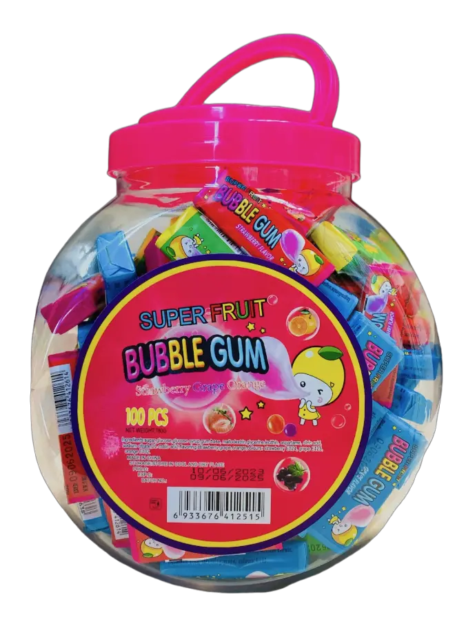 Super Fruit Bubble Gum Container