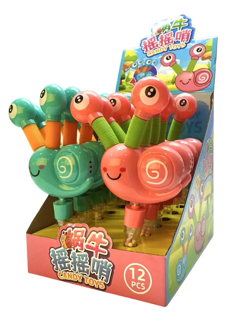 Snail Rattle Toy with Candy Box