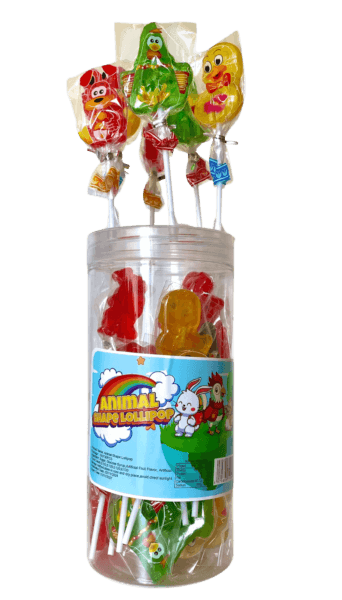 Animals Lollipop PVC Cylinder