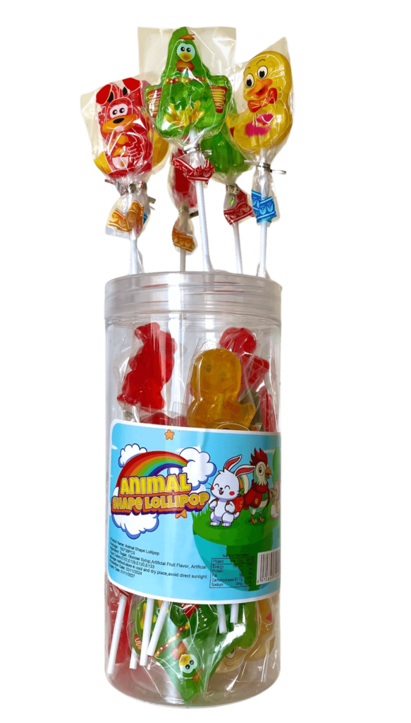 Animals Lollipop PVC Cylinder