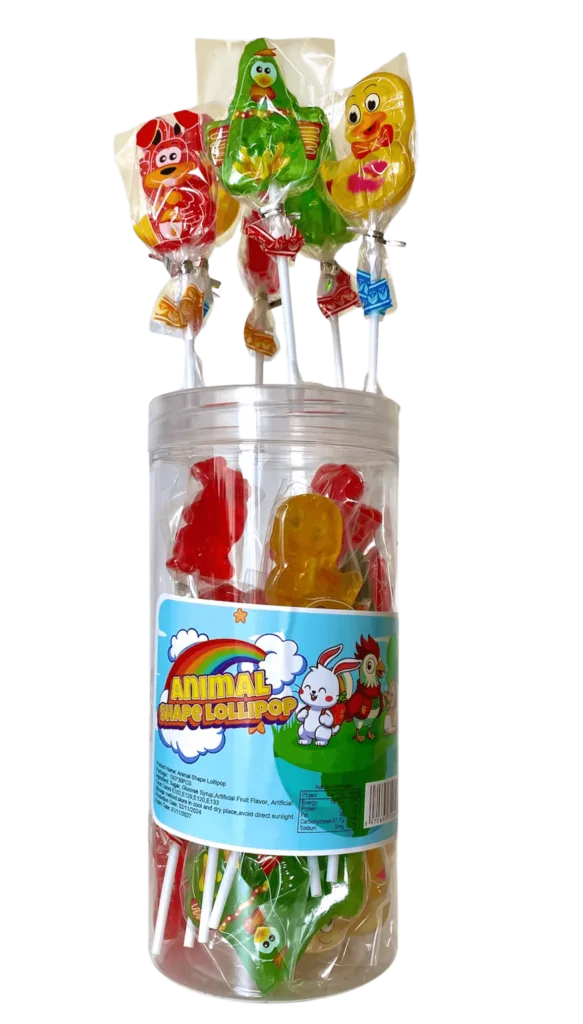 Animals Lollipop PVC Cylinder