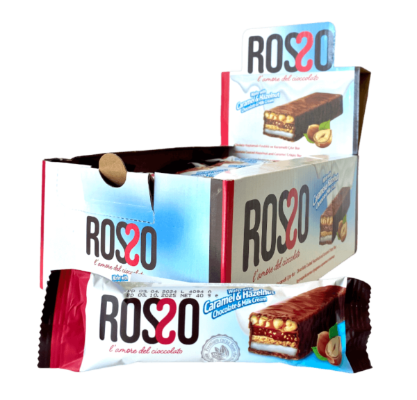 Rosso Caramel Chocolate Bar 40gr