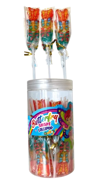 Butterfly Lollipop PVC Cylinder