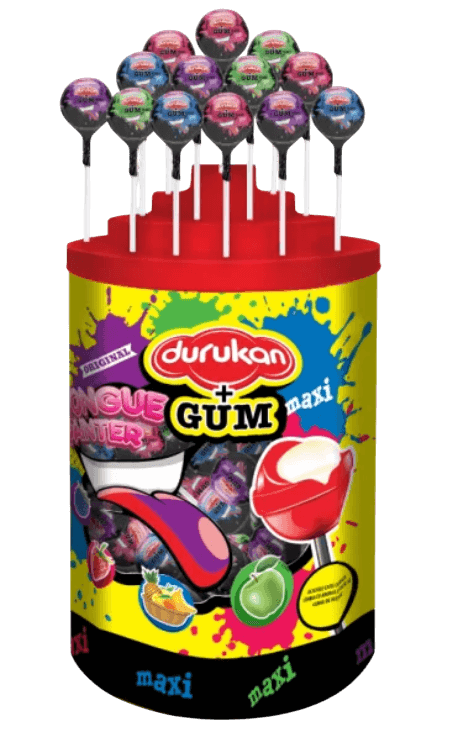 Durukan Maxi Gum Tongue Painting Lollipop 15gr