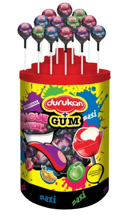 Durukan Maxi Gum Tongue Painting Lollipop 15gr