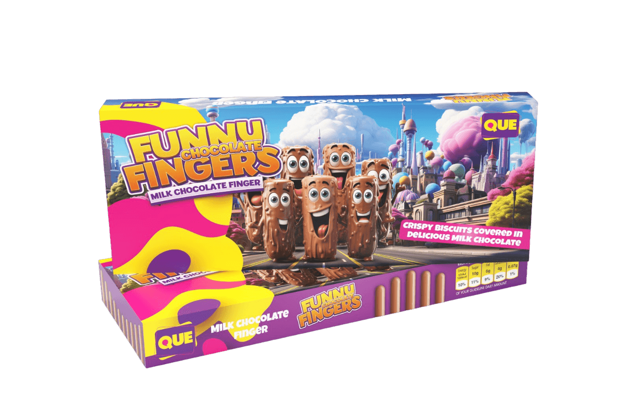 Que Funny Fingers Biscuits 100gr