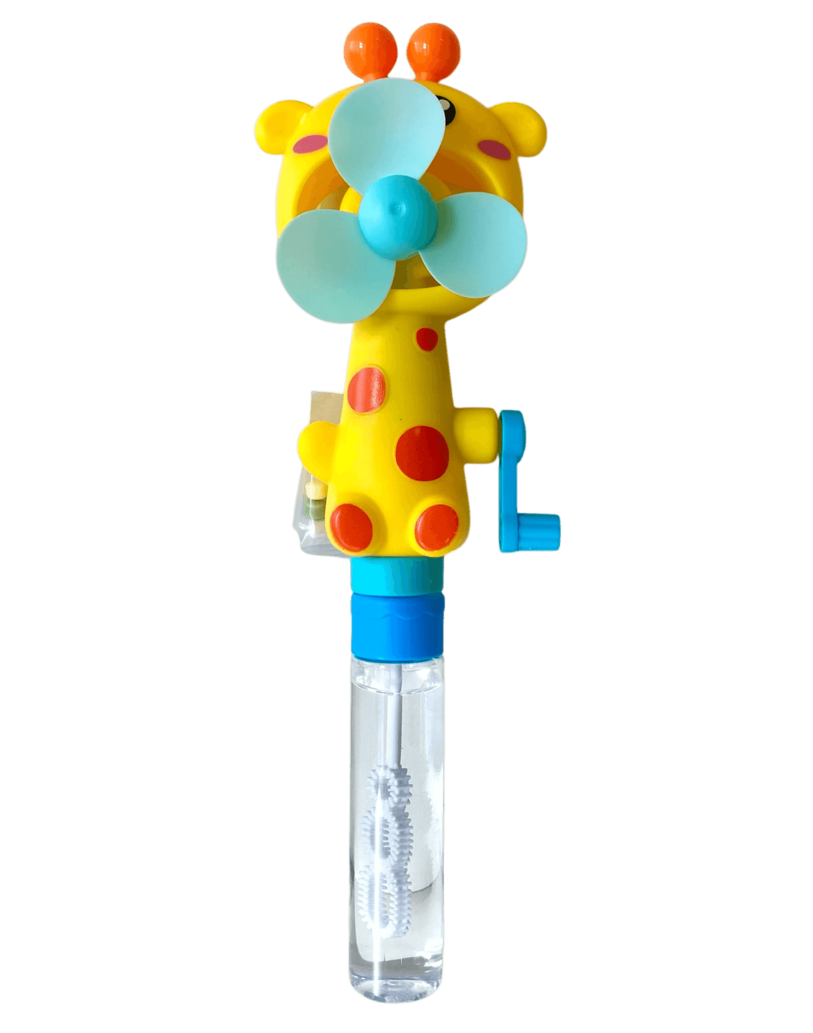 Cute giraffe Fan with Bubbles