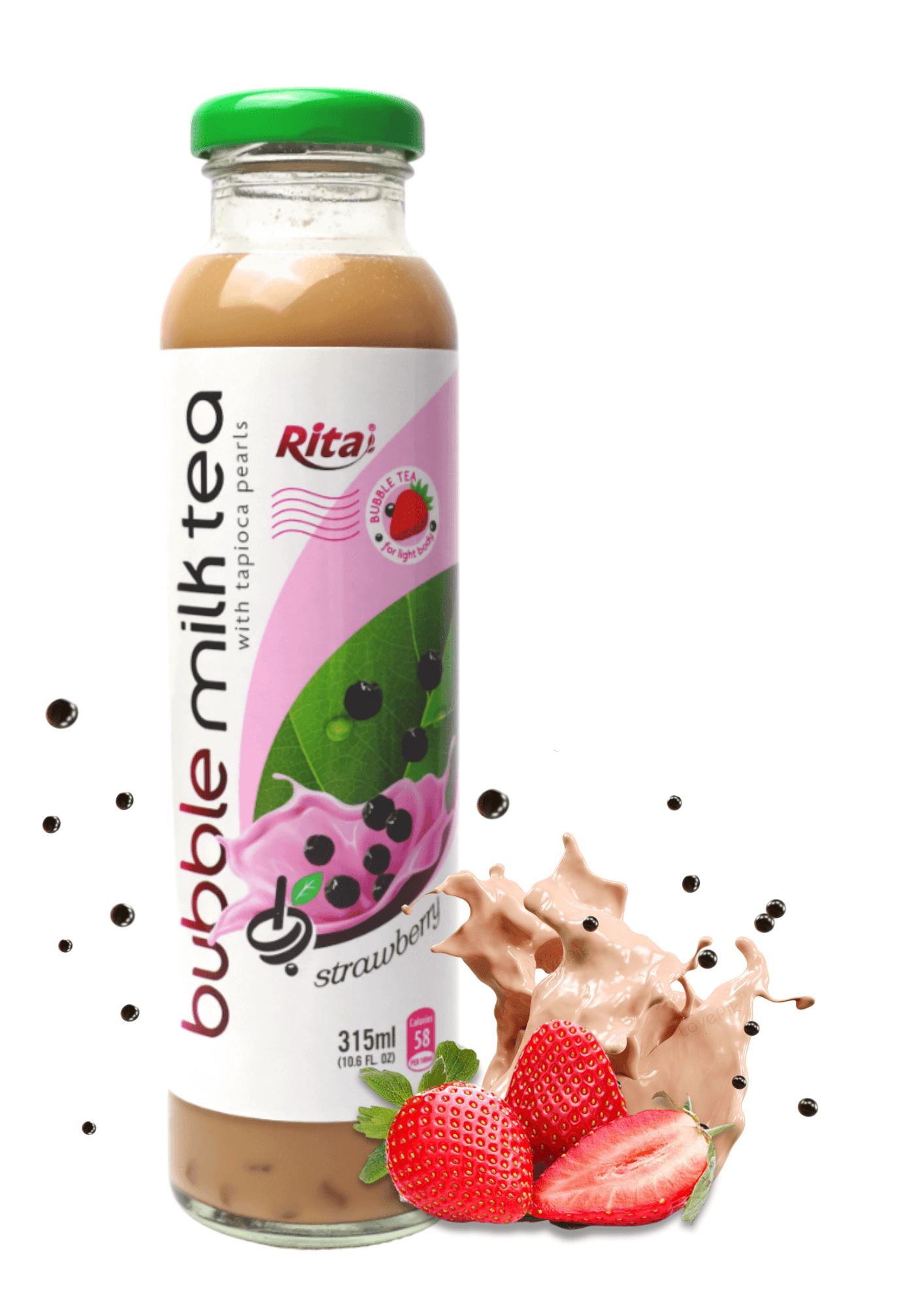 Rita Bubble Milk Tea Strawberry 315ml