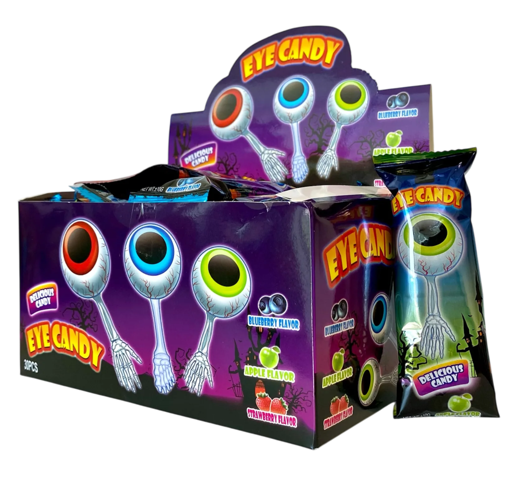 Eye Candy Skeleton Lollipop 10gr