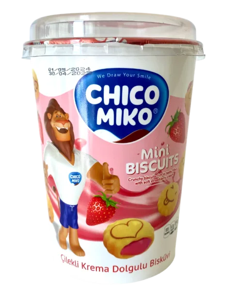 Ipkon Chiko Miko Mini Biscuits Strawberry 125gr
