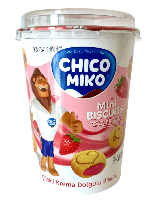Ipkon Chiko Miko Mini Biscuits Strawberry 125gr