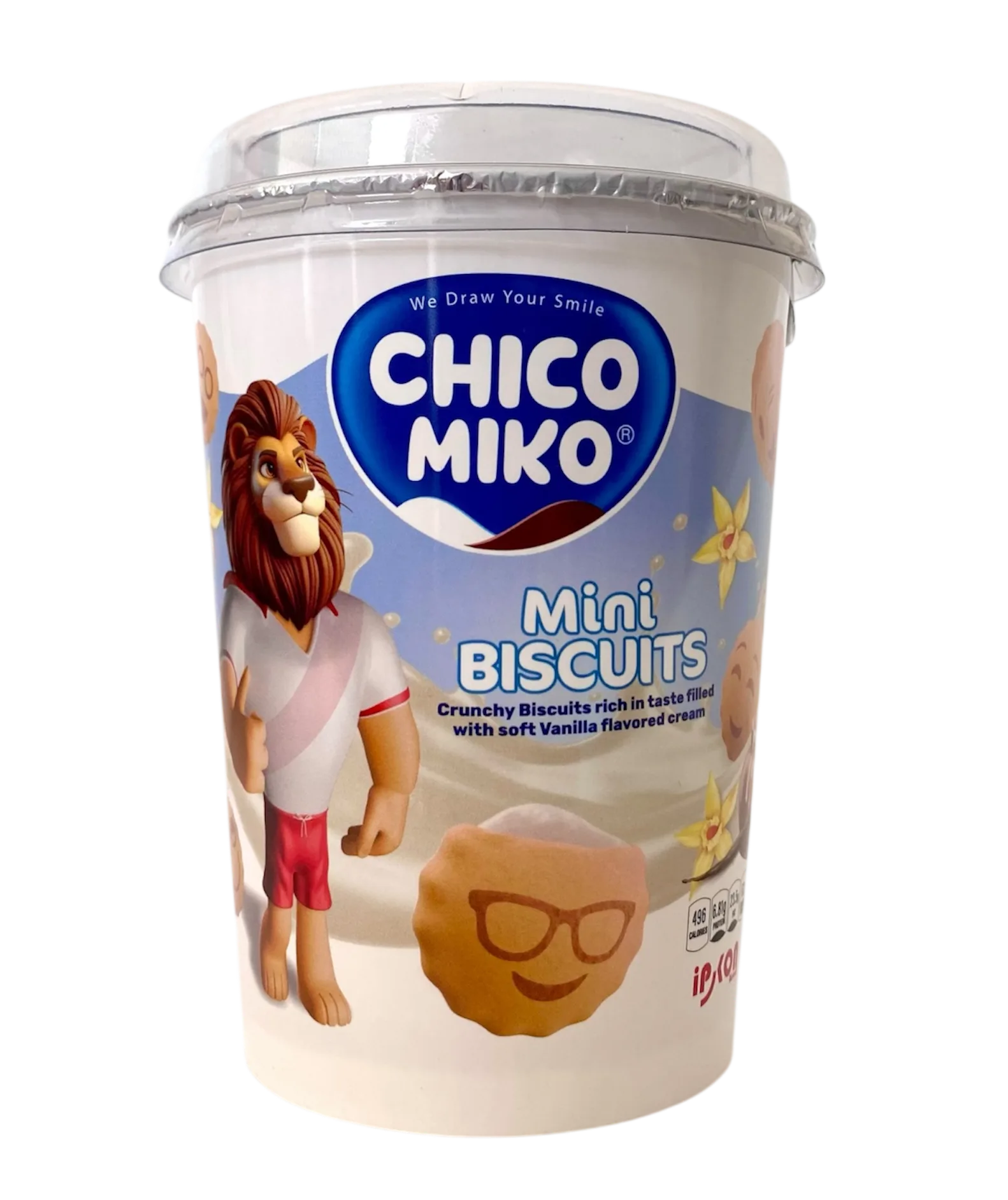 Ipkon Chiko Miko Mini Biscuits Vanilla 125gr
