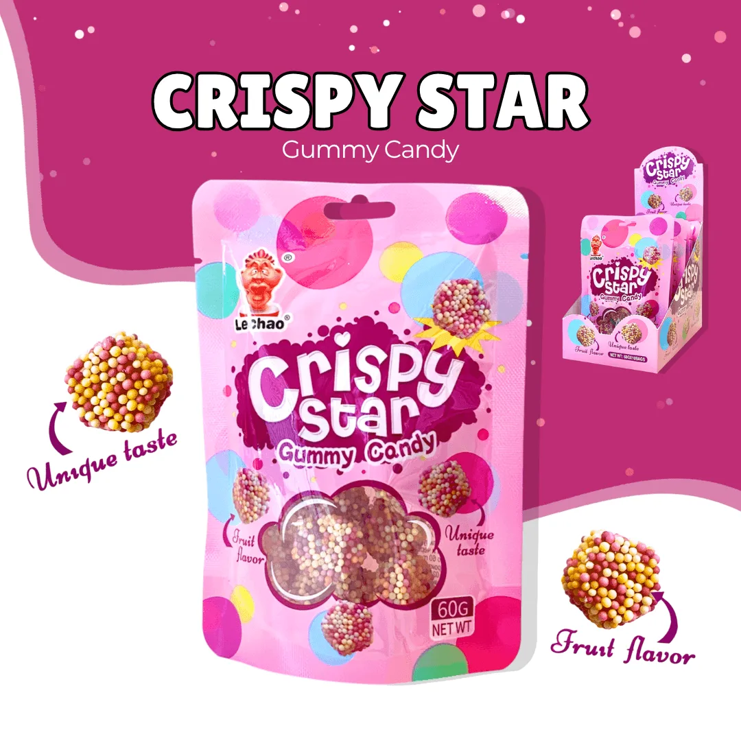 Crispy Star Gummy Candy Featured Product Visual