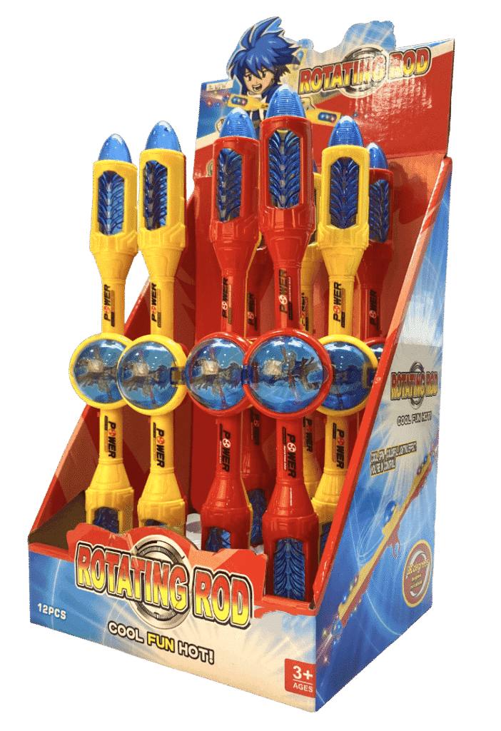 Rotating Flashing Rod Ring Toy with Candy Box