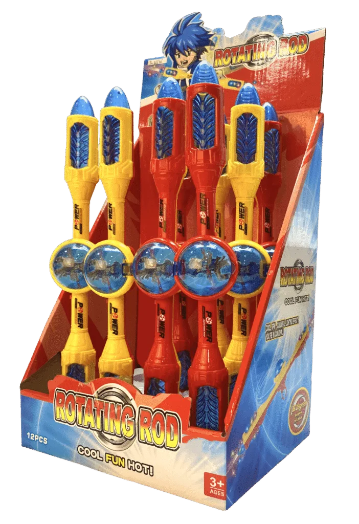 Rotating Flashing Rod Ring Toy with Candy Box