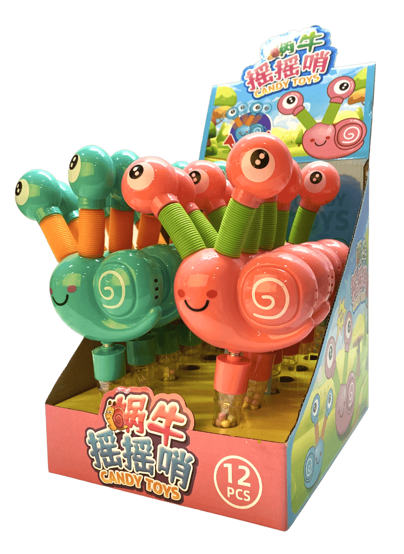 Snail Rattle Toy with Candy Box