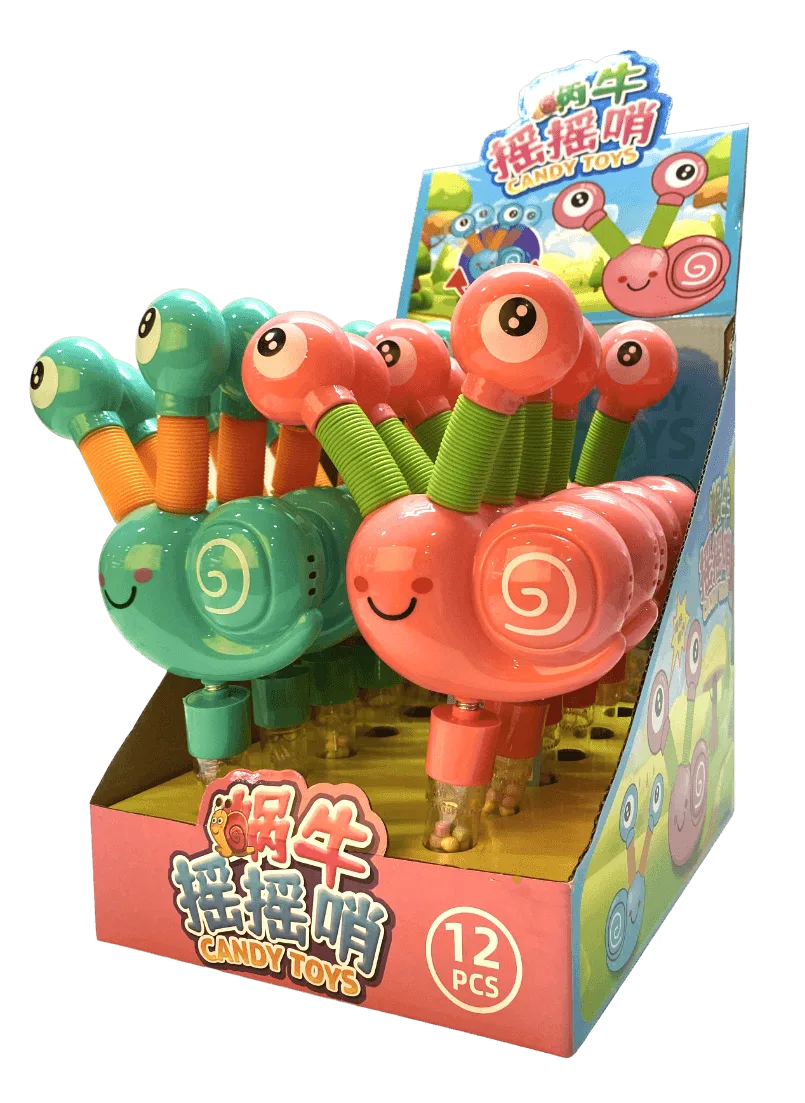 Snail Rattle Toy with Candy Box