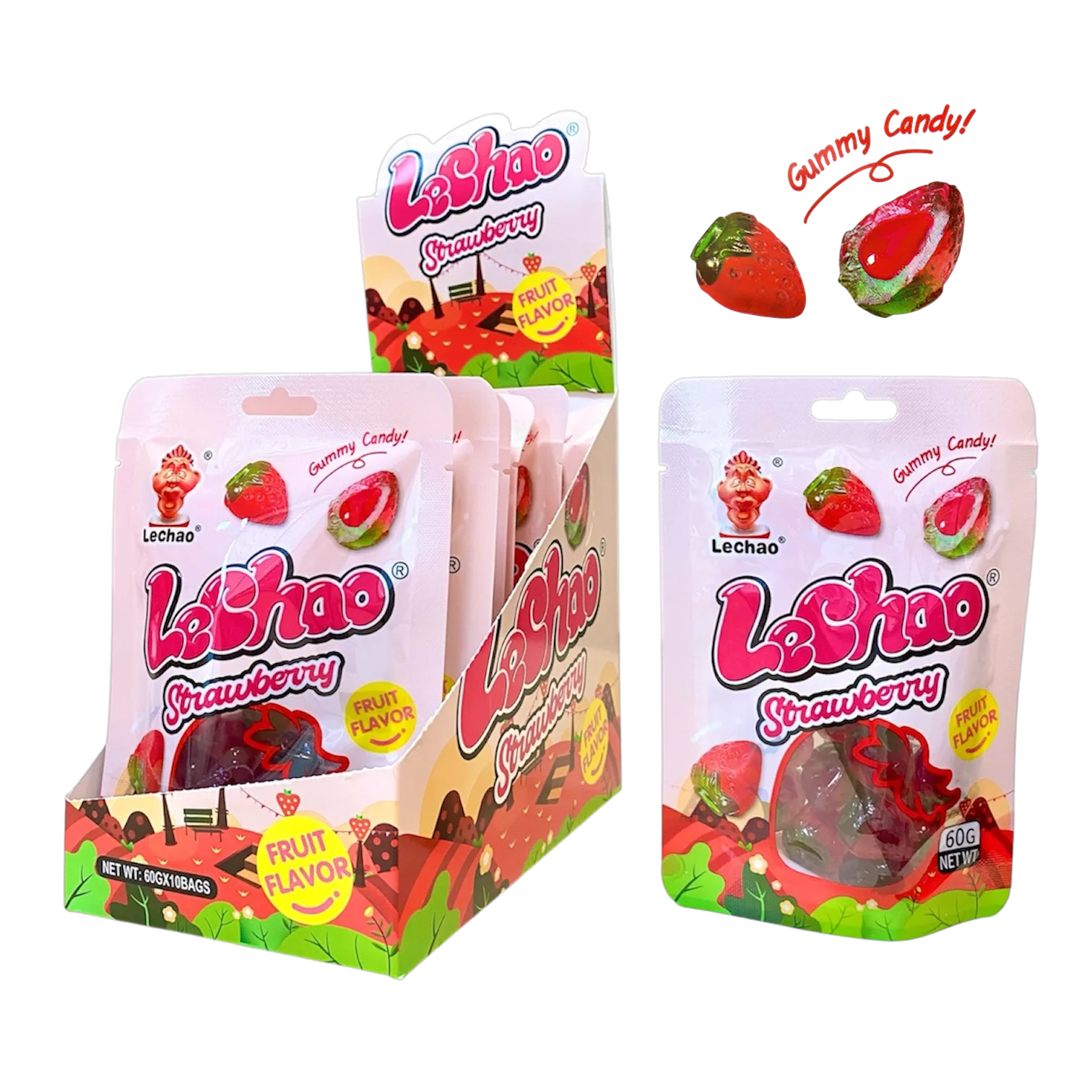 3D Gummy Candy Strawberry 60gr
