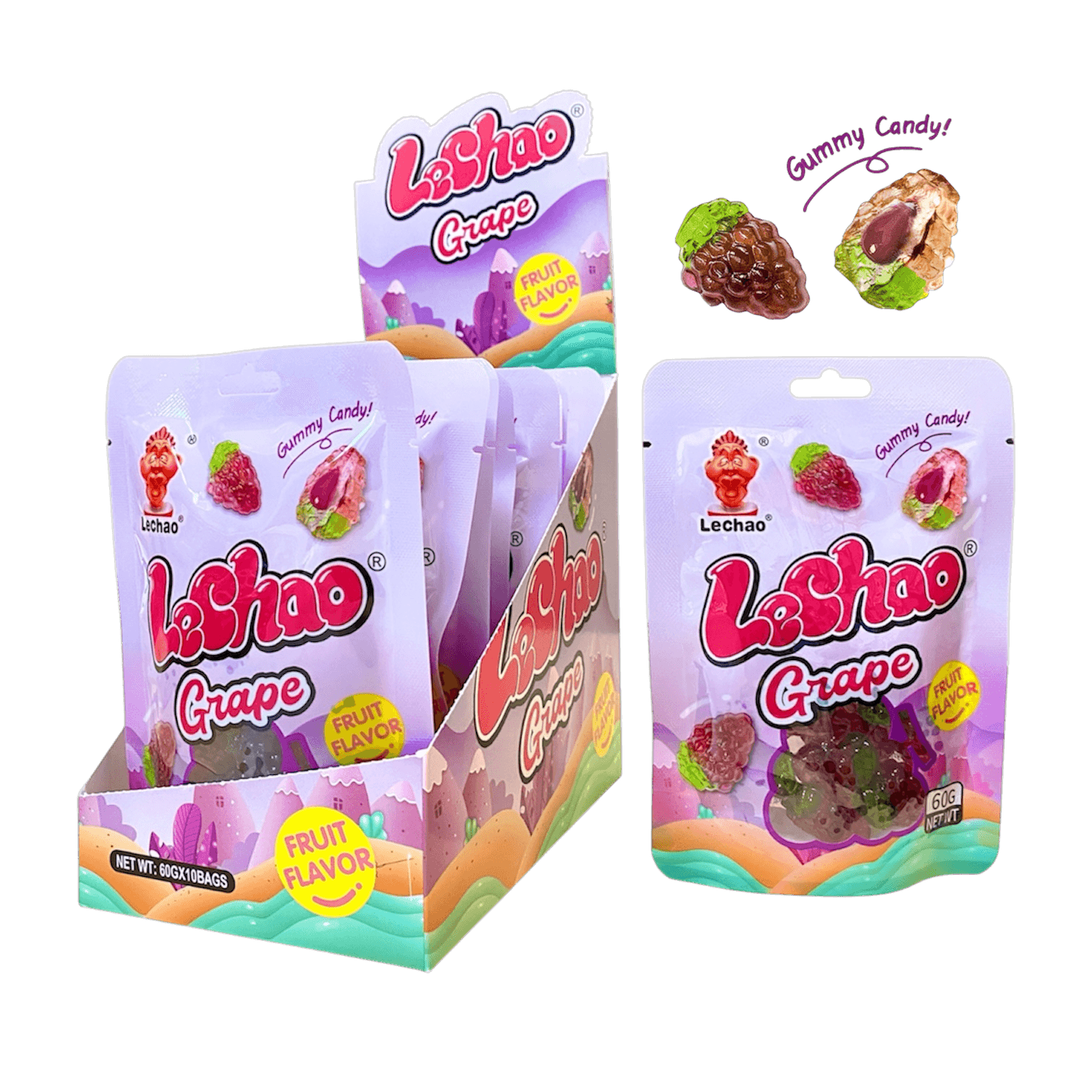 3D Gummy Candy Grape 60gr