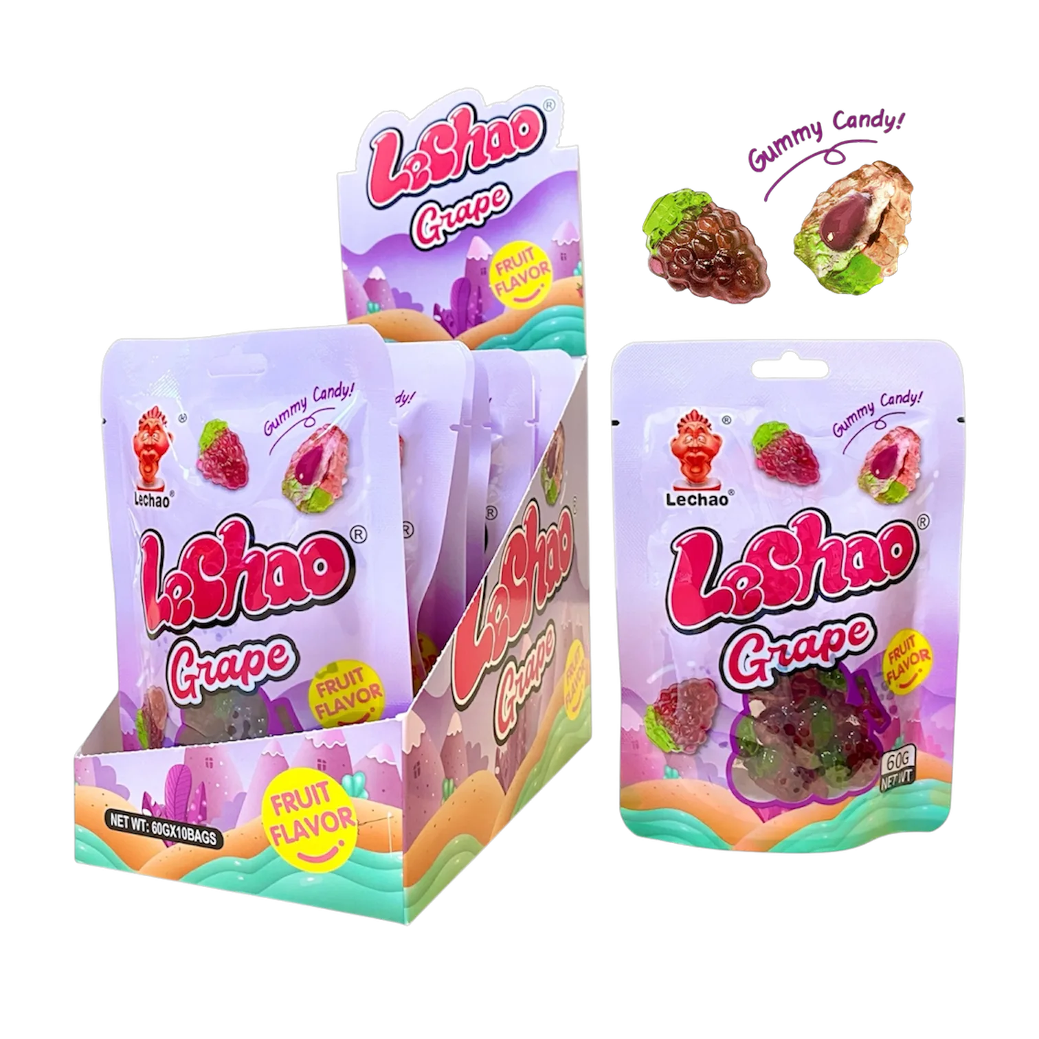 3D Gummy Candy Grape 60gr