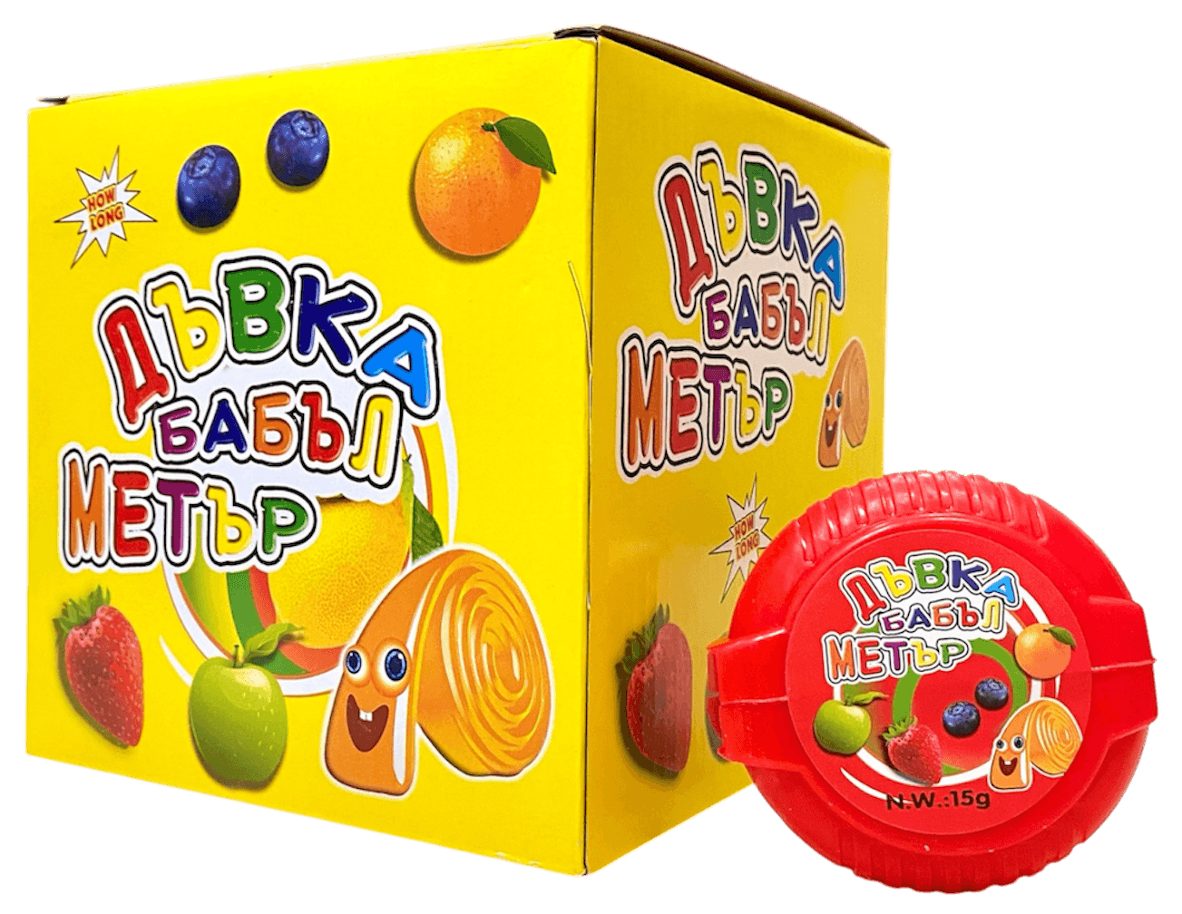 Meter Chewing Gum Bubble 15gr