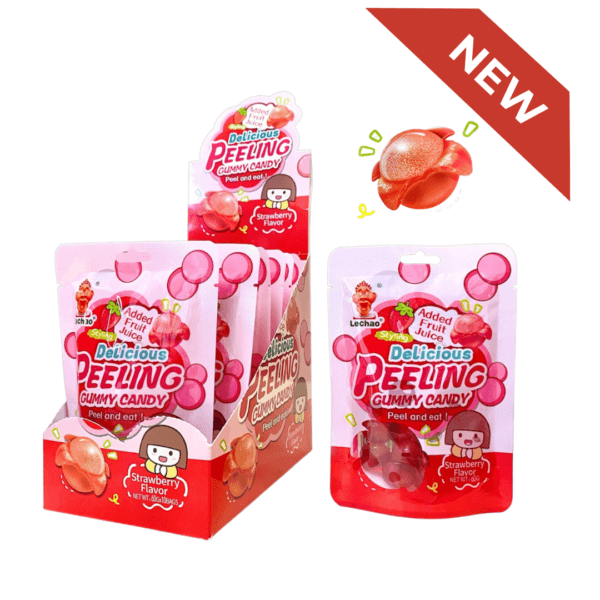 Peeling Gummy Candy Strawberry 60gr