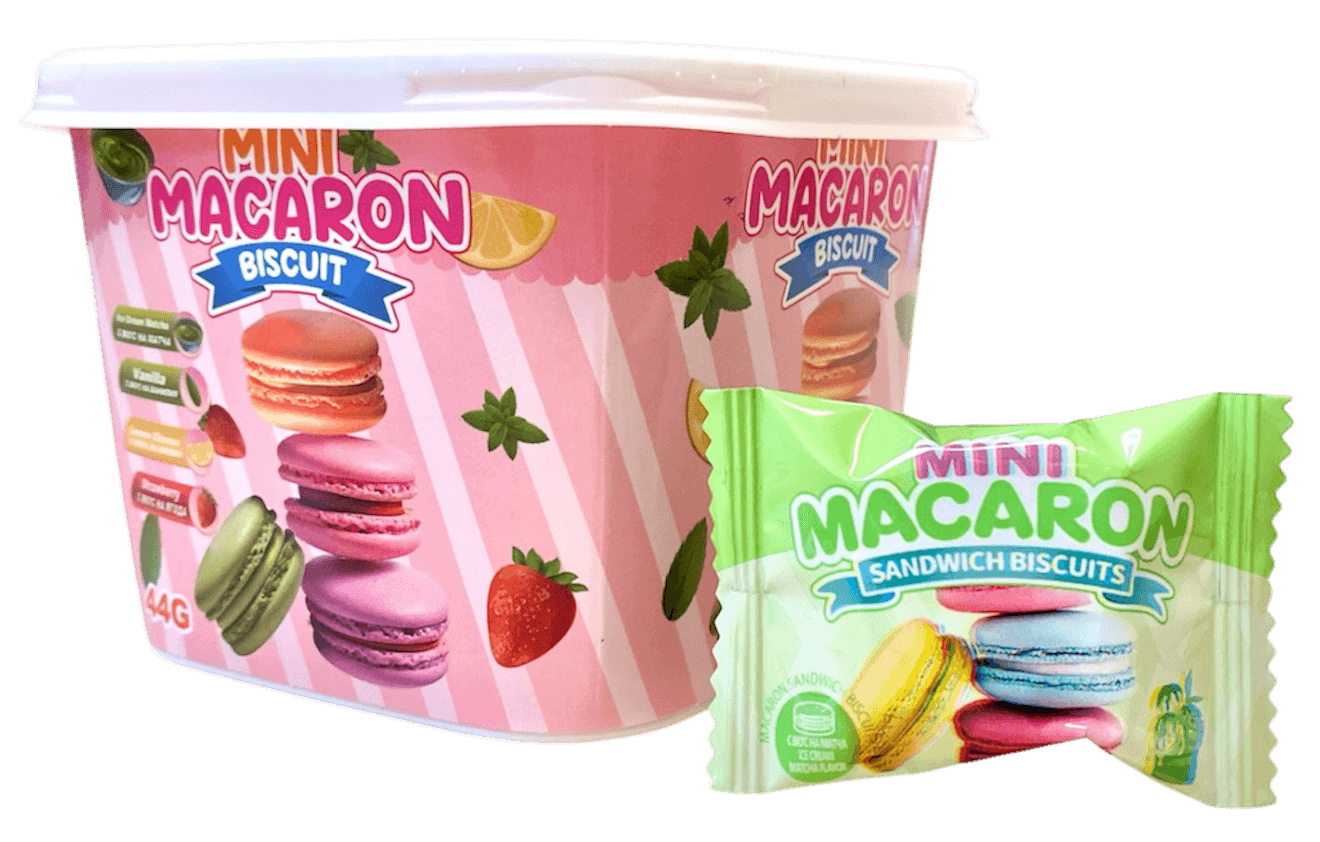 Mini Macaron Biscuits 44gr