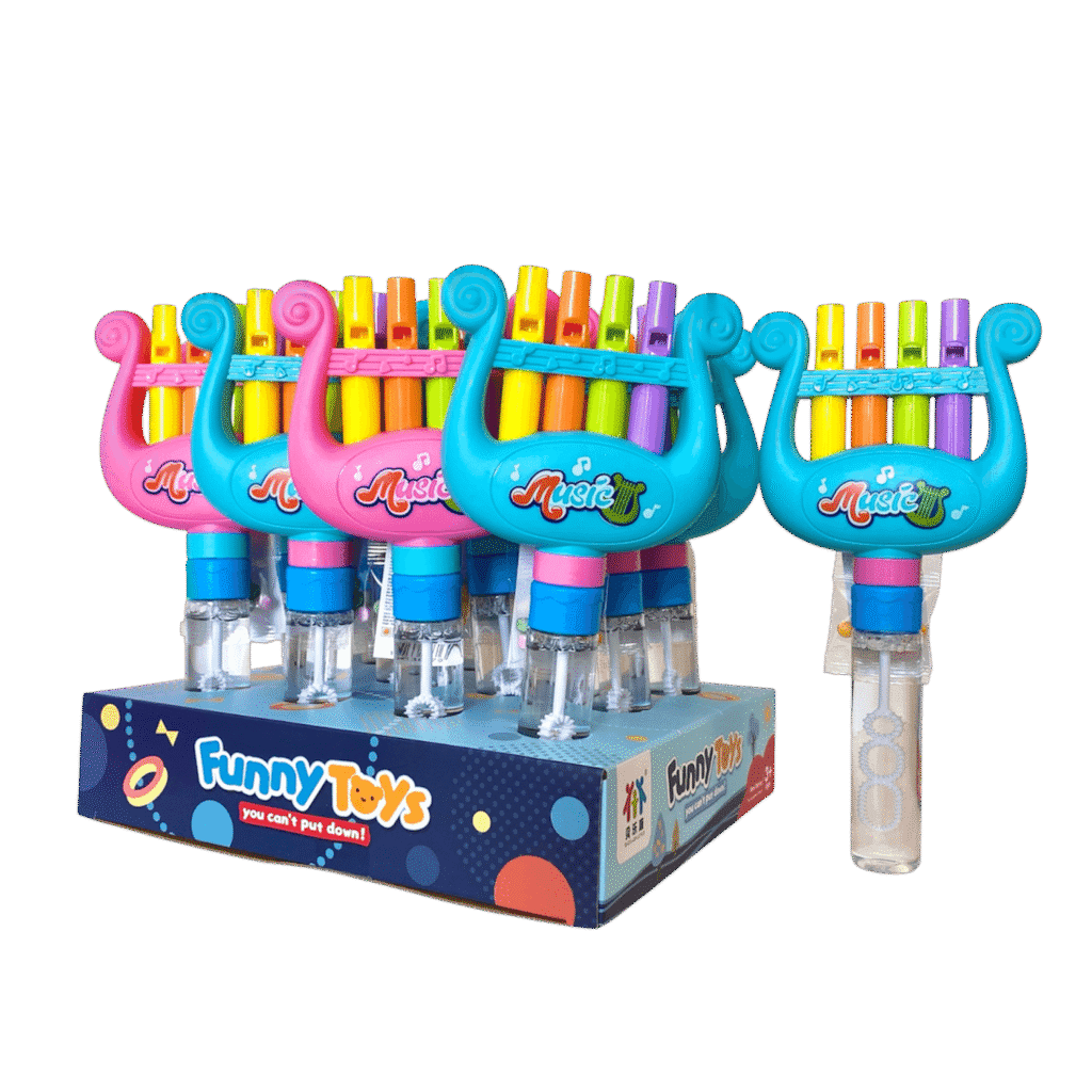 Harp Soap Bubbles Musical Toy